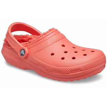 Crocs Classic Lined Clog Men's Shoes Red | Australia 0673VRWD